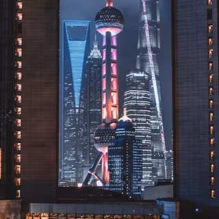 Winter futuristic city wallpaper