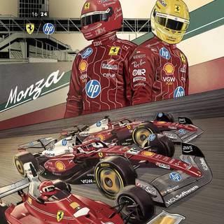 Ferrari team 2025 wallpaper