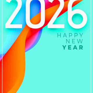 iPhone New Year 2026 wallpaper