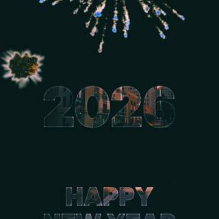 iPhone New Year 2026 wallpaper