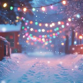 Winter sparkle scene wallpaper