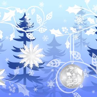 Winter sparkle scene wallpaper