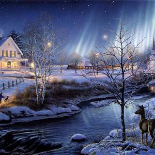 Pretty winter scenes wallpaper