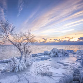 5k winter nature wallpaper