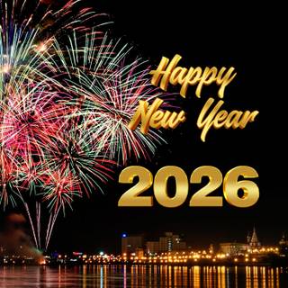 Aesthetic New Year 2026 wallpaper