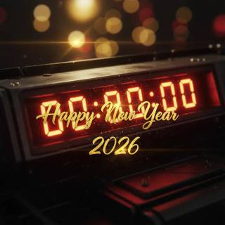 Aesthetic New Year 2026 wallpaper