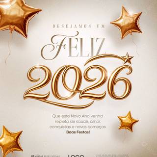 2026 Feliz Ano Novo wallpaper