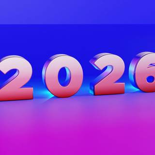 Aesthetic New Year 2026 wallpaper