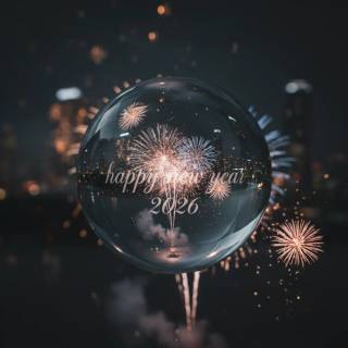 Aesthetic New Year 2026 wallpaper