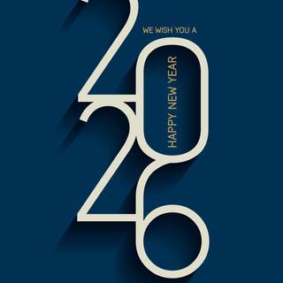 Aesthetic New Year 2026 wallpaper