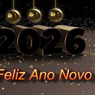 2026 Feliz Ano Novo wallpaper