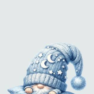 Gnome winter phone wallpaper
