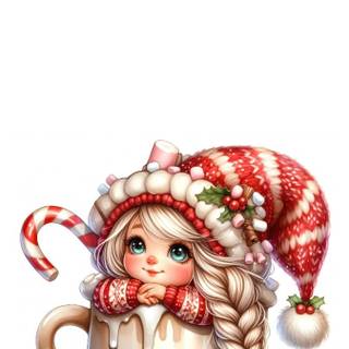 Gnome winter phone wallpaper