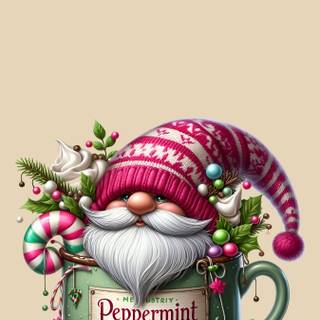 Gnome winter phone wallpaper