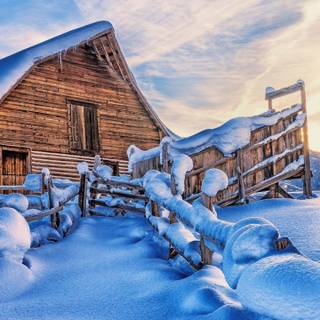 3440x1440 winter village wallpaper