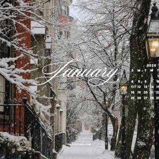 January cute wallpaper