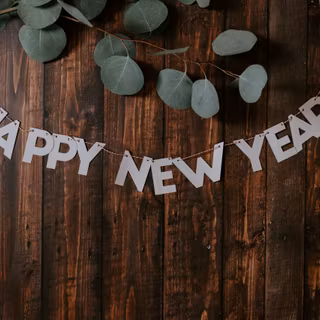 Rustic Happy New Year wallpaper