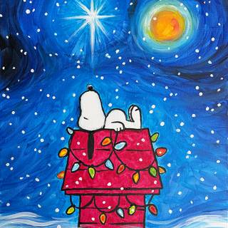Happy New Year 2026 Snoopy iPhone wallpaper
