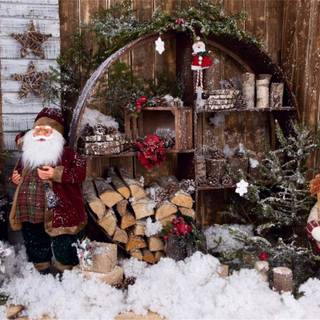 Rustic Happy New Year wallpaper