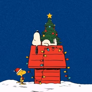 Happy New Year 2026 Snoopy iPhone wallpaper
