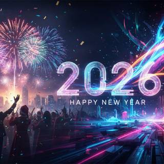 2026 New Year desktop wallpaper