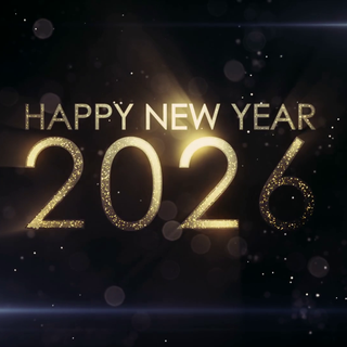 New Year 2026 dark wallpaper