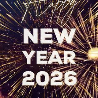 New Year 2026 dark wallpaper