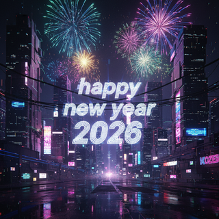 Purple Happy New Year 2026 wallpaper