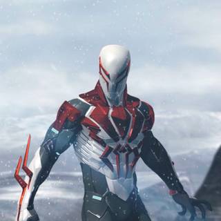 Spider-Man 2099 white suit iPhone wallpaper