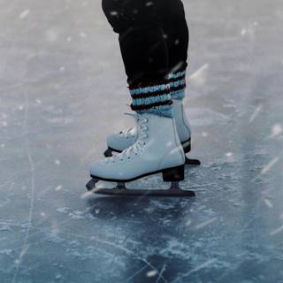Ice skating phone wallpaper