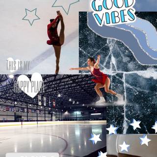 Ice skating phone wallpaper