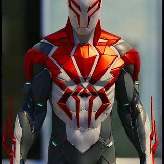 Spider-Man 2099 white suit iPhone wallpaper