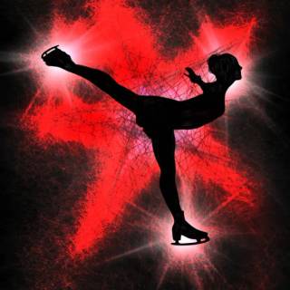 Ice skating phone wallpaper