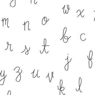 Cursive letters wallpaper