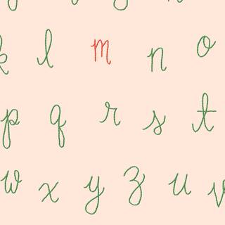 Cursive letters wallpaper