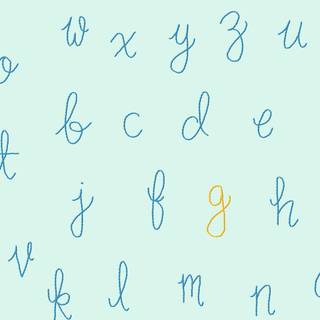 Cursive letters wallpaper