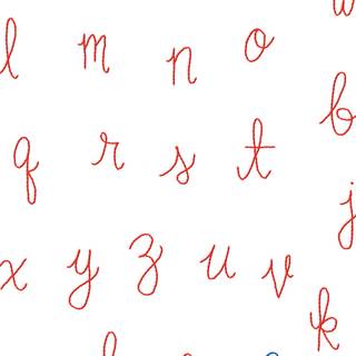 Cursive letters wallpaper