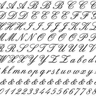 Cursive letters wallpaper