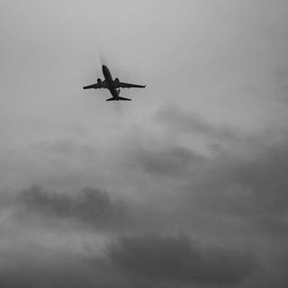 Dark airplane wallpaper