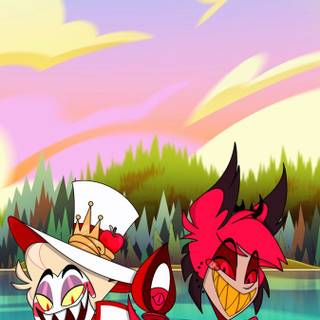 Alastor and Lucifer wallpaper