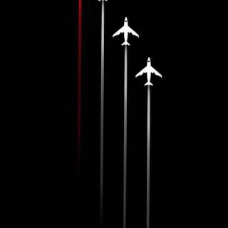 Dark airplane wallpaper