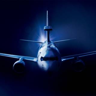 Dark airplane wallpaper