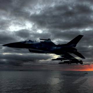 Dark airplane wallpaper