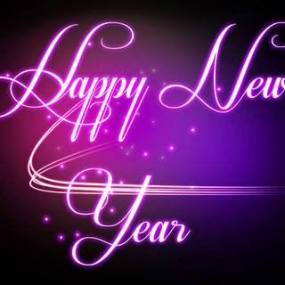 New Year purple wallpaper