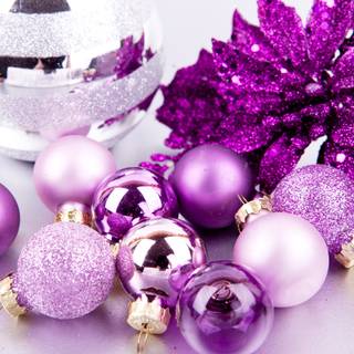 New Year purple wallpaper