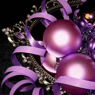 New Year purple wallpaper