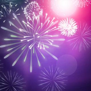 New Year purple wallpaper