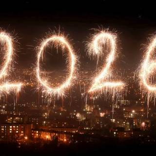 Fireworks New Year 2026 wallpaper