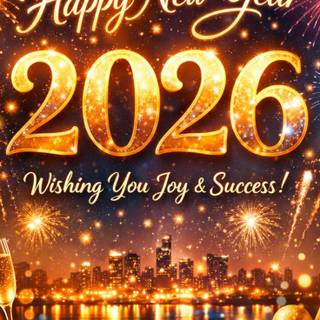 Fireworks New Year 2026 wallpaper