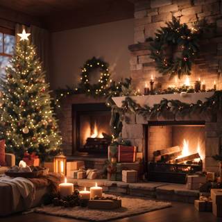 Cozy New Year desktop wallpaper